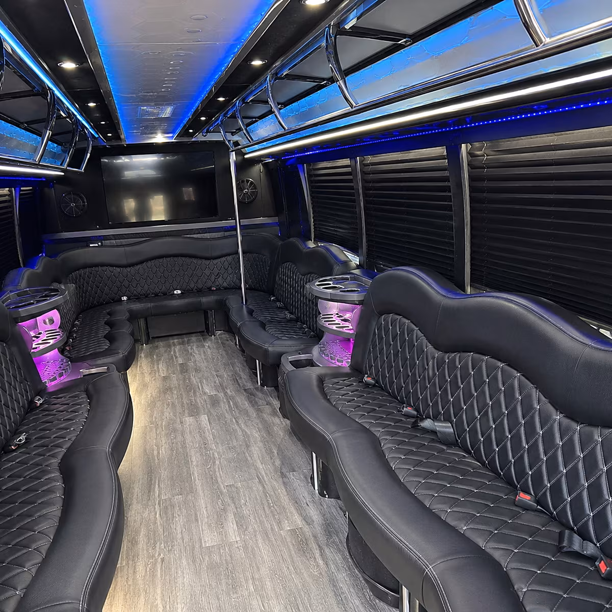 across palmdale california party bus rental