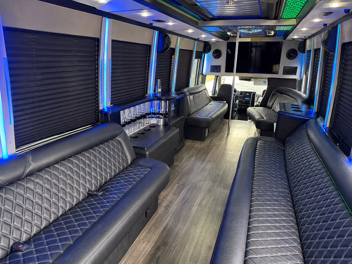 bachelorette party buses and pre wedding night out transportation