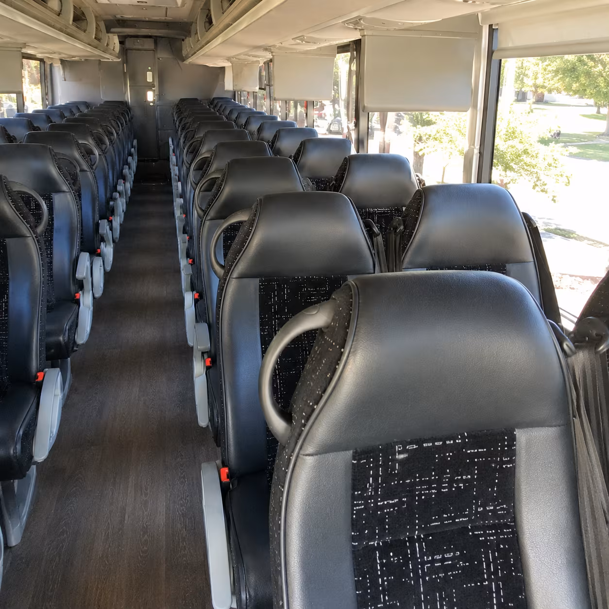 palmdale charter bus services interior